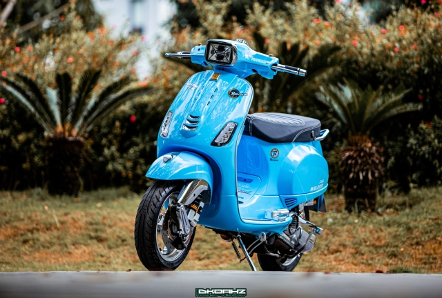 Vespa lx150 tiêu tốn hơn 200 triệu đồng để trở thành một tác phẩm nghệ thuật
