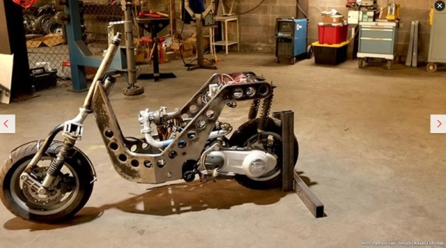 Vespa nhôm trang bị động cơ turbo và công nghệ hàng không siêu khủng có 1 0 2