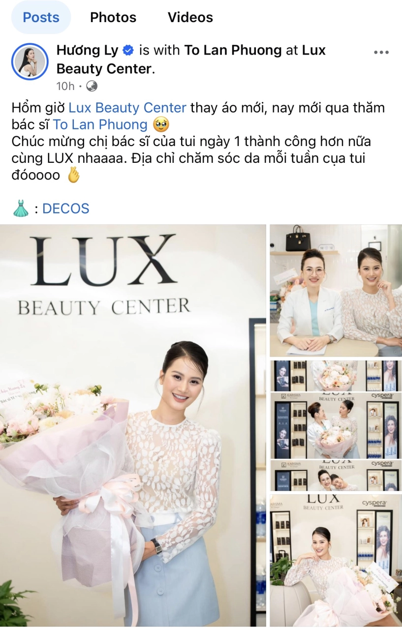 Vì sao á hậu hương ly chọn bác sĩ tô lan phương để làm đẹp