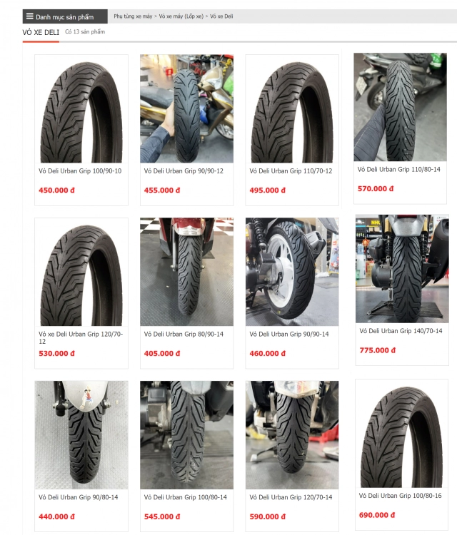 Vỏ deli urban grip chỉ từ 405k nhưng sở hữu chất lượng tuyệt vời vận hành êm ái
