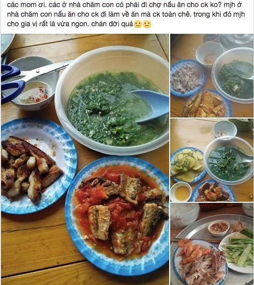 Vợ lên mạng than cơm đề huề thế này chồng còn chê chị em nhìn ảnh bắt lỗi lia lịa