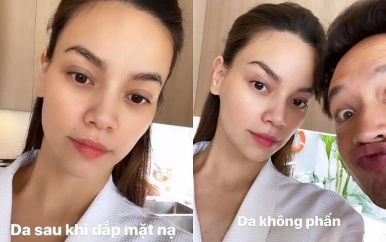 Vừa rời giường đẻ đã bị chồng đánh úp hà hồ và phương oanh lộ nhan sắc thật khiến dân tình bất ngờ