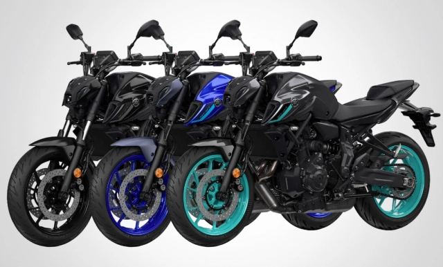 Yamaha mt-07 2025 ra mắt sẽ làm ae thích thú với 3 tùy chọn màu sắc mới