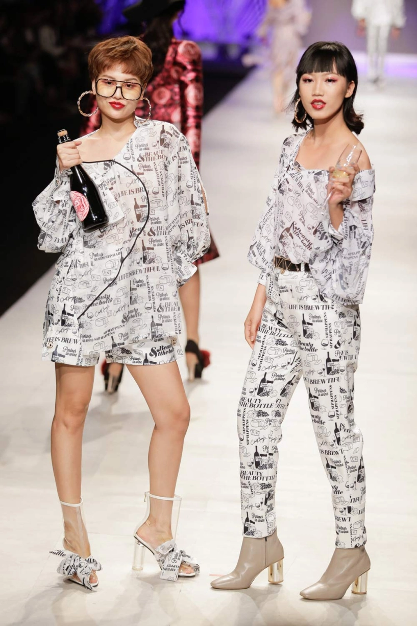 Á hậu huyền my khoe vòng một nóng bỏng tái xuất sàn catwalk sau ồn ào miss grand