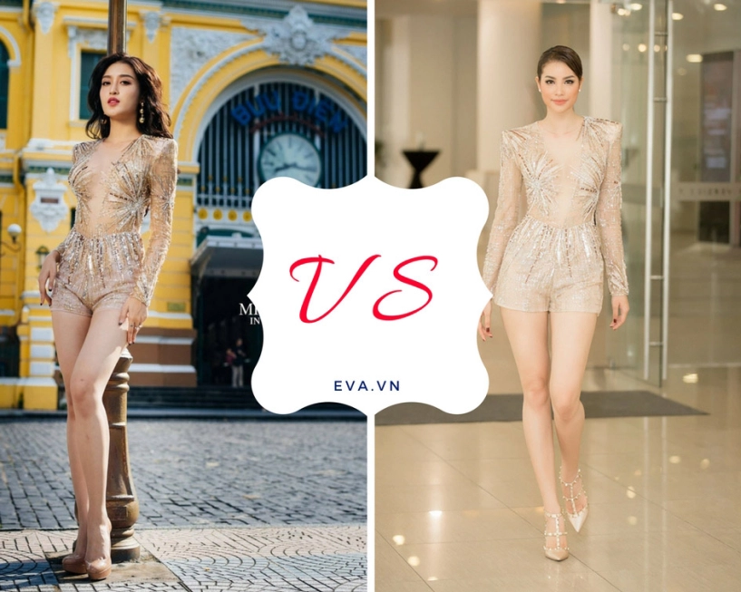 Bình thường dát đầy hàng hiệu sao đi thi huyền my lại cứ thích diện váy của người khác