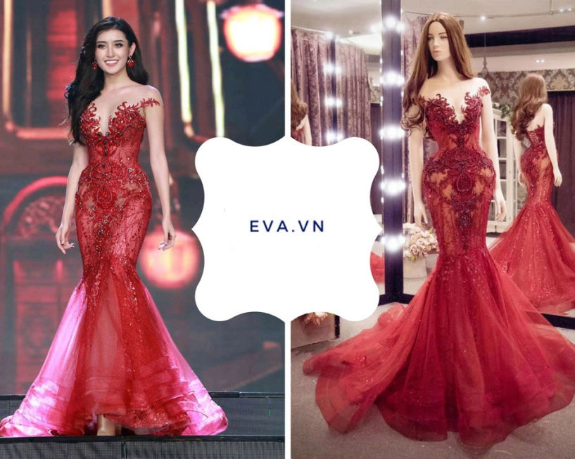 Bình thường dát đầy hàng hiệu sao đi thi huyền my lại cứ thích diện váy của người khác