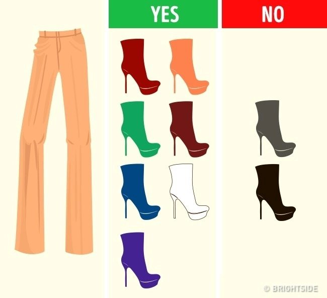 Chọn sai màu giày đồ sang chảnh đến mấy cũng bị mất giá