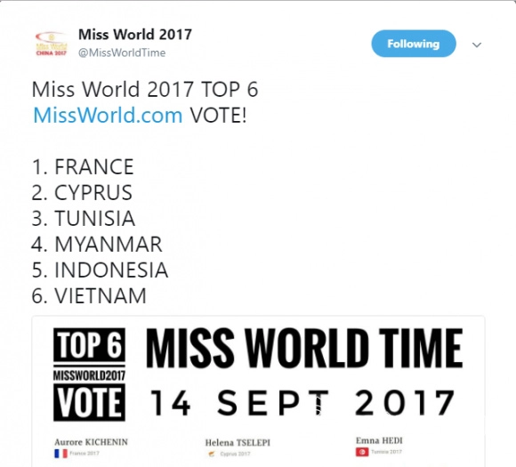 Chưa đi thi hh đỗ mỹ linh đã lọt top người đẹp được yêu thích nhất tại miss world 2017