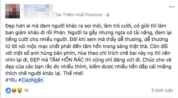 Cùng cảnh ngộ lê thuý lên tiếng bảo vệ cao ngân trước đạn bom dư luận