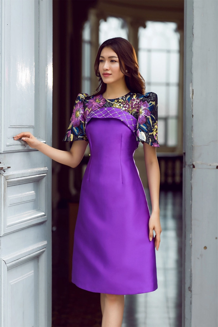 Đón thu rực rỡ với loạt váy đẹp miễn chê của á hậu lệ hằng