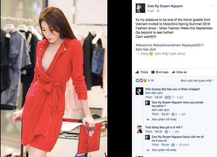 Hoa hậu kỳ duyên sẽ quẩy tung nóc tại milan fashion week 2018