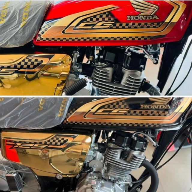 Honda cg125 golden edition với 2 phối màu cực độc giá cực rẻ chỉ 3 chỉ vàng