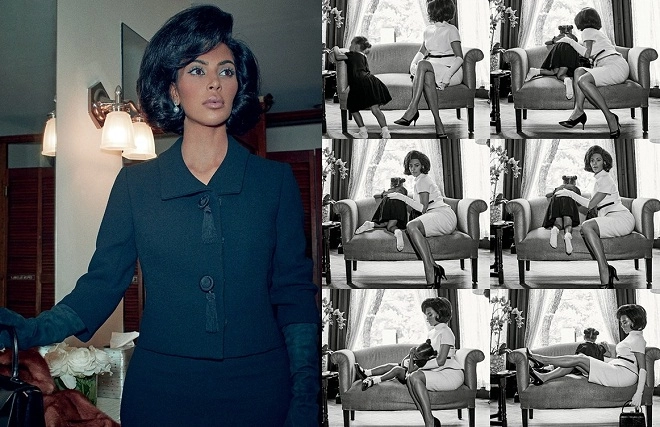 Kim kardashian nhận núi gạch đá vì hóa thân thành phu nhân tổng thống kennedy