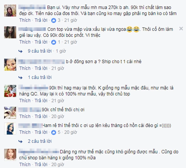 Lên tiêng kêu khô vi mua hang qua mang cô gai nhân phai cai kêt phu phang