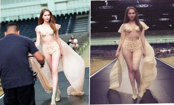 Một lần nữa ngọc trinh lại bị bóc khi ảnh chưa chỉnh sửa lọt ra ngoài